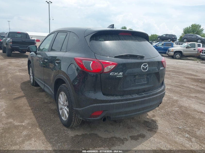 Vin: jm3ke4cy0g0629486, lot: 46087302, mazda cx-5 touring 20163
