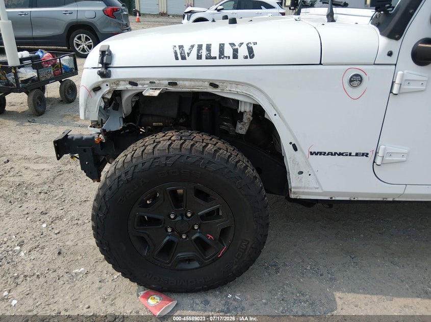 2015 Jeep Wrangler Willys Wheeler VIN: 1C4GJWAG9FL757478 Lot: 45589023