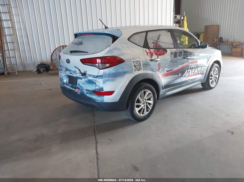 Vin: km8j23a45ju658016, lot: 46087421, hyundai tucson se 20184