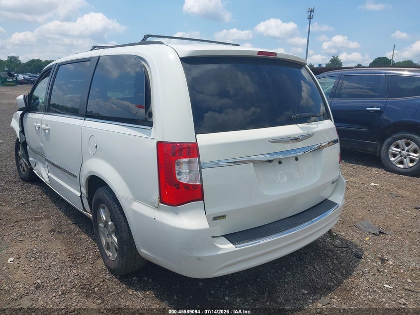 Vin: 2c4rc1bg7dr556638, lot: 46087471, chrysler town & country touring 20133