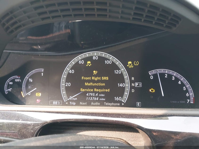 2013 Mercedes-Benz S 550 4Matic VIN: WDDNG9EB8DA536510 Lot: 45589244