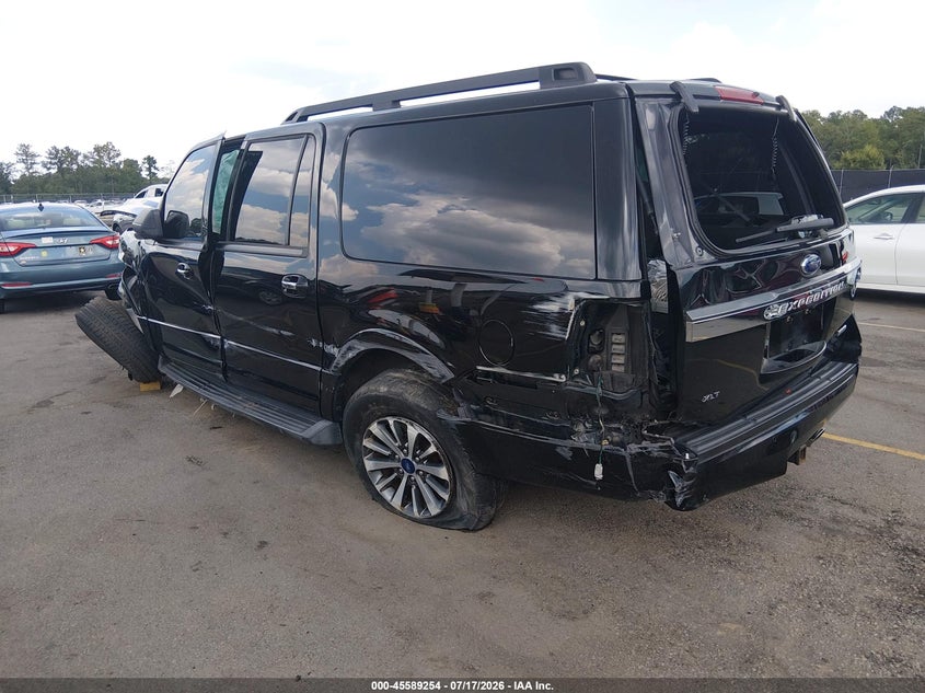 Vin: 1fmjk1ht7gef54812, lot: 46087631, ford expedition el xlt 20163