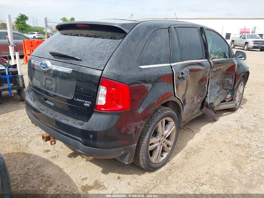 Vin: 2fmdk4kc2cba57180, lot: 46087664, ford edge limited 20124