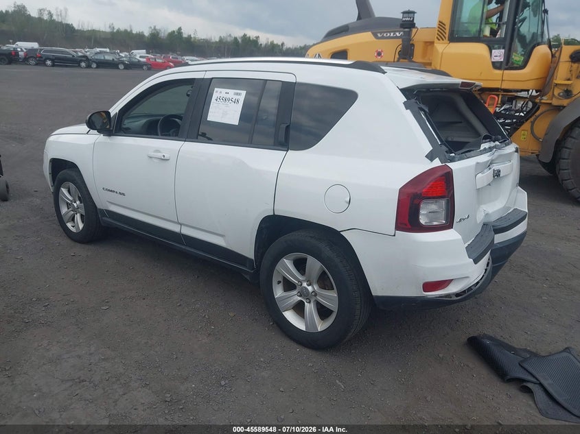 Vin: 1c4njdbbxed749123, lot: 46087925, jeep compass sport 20143