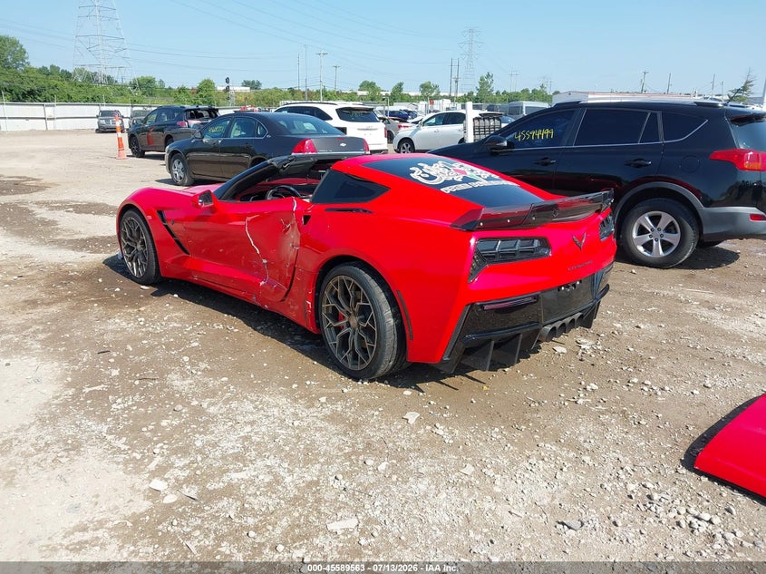 Vin: 1g1yd2d70k5115674, lot: 46087940, chevrolet corvette stingray 20193