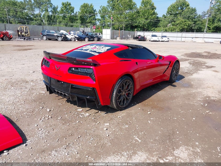 Vin: 1g1yd2d70k5115674, lot: 46087940, chevrolet corvette stingray 20194