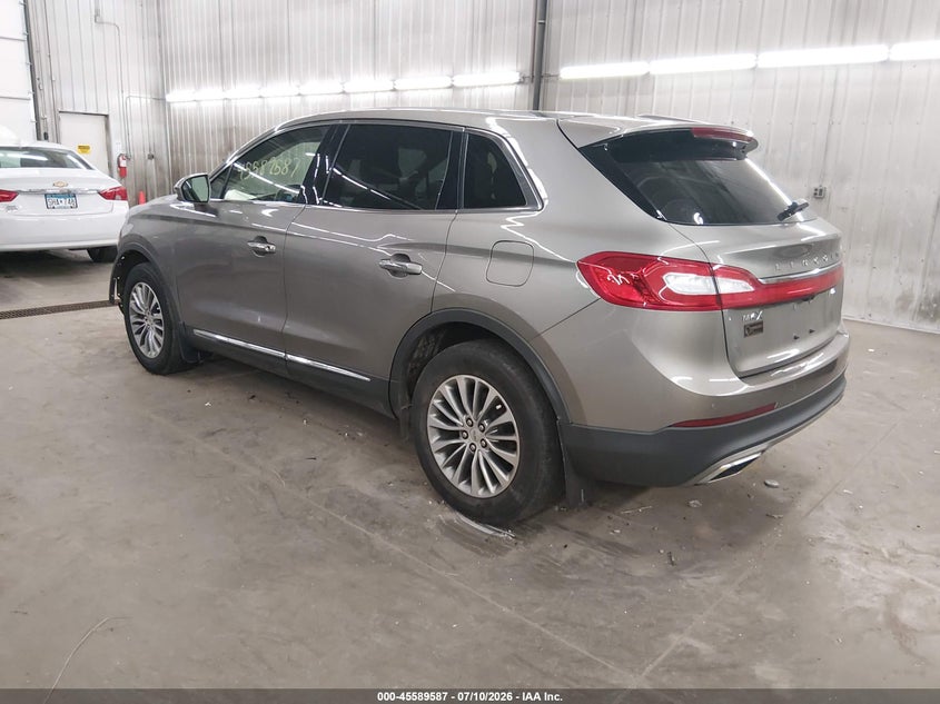 Vin: 2lmpj8kr9hbl14925, lot: 46087964, lincoln mkx select 20173