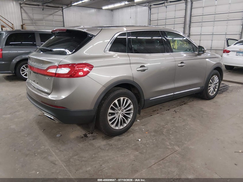 Vin: 2lmpj8kr9hbl14925, lot: 46087964, lincoln mkx select 20174