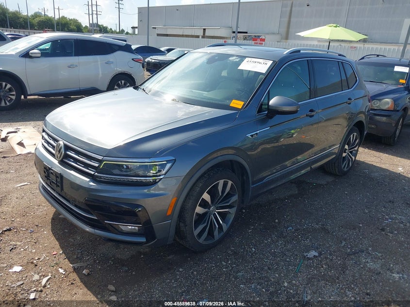 2018 Volkswagen Tiguan 2.0T Sel Premium, Flood, IAAI, VIN 3VV5B7AX6JM164938 — photo 2