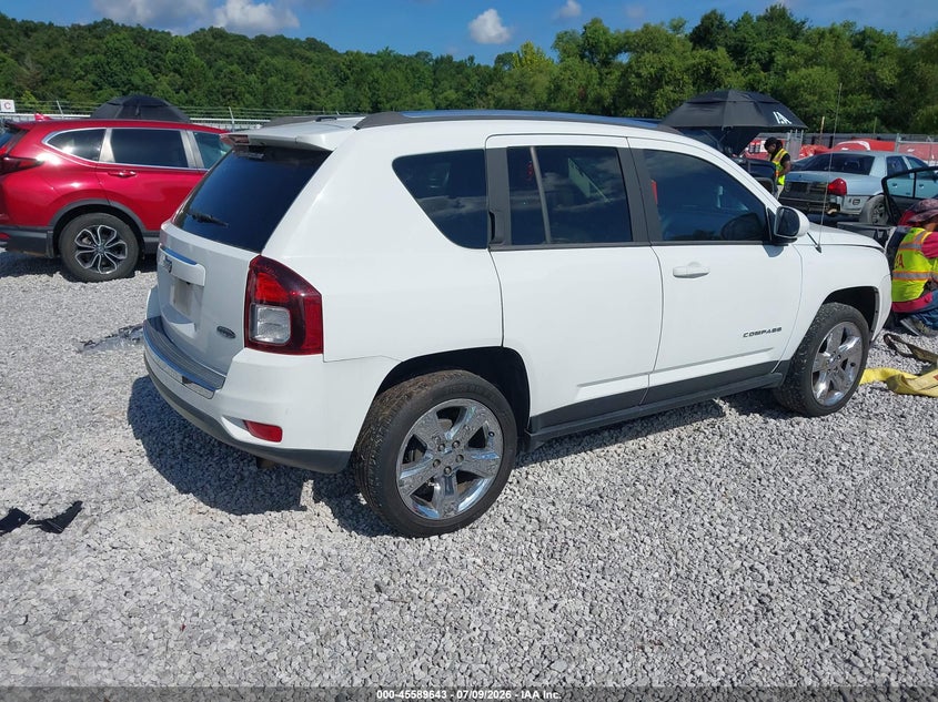 Vin: 1c4njcea6fd209802, lot: 46088020, jeep compass high altitude edition 20154