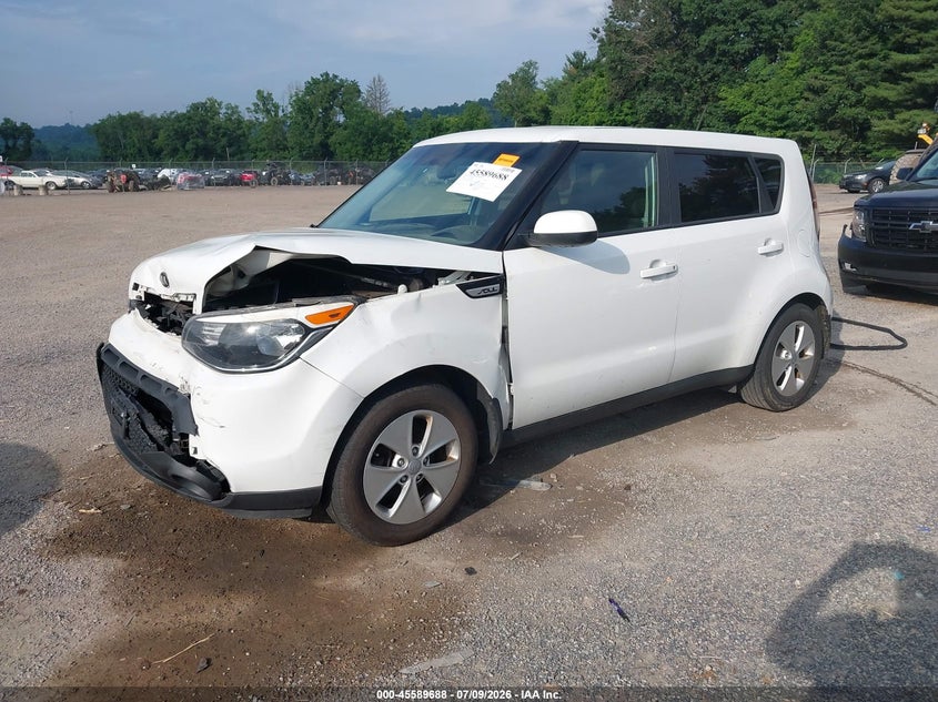 2016 Kia Soul, Front End, IAAI, VIN KNDJN2A24G7275762 — photo 2