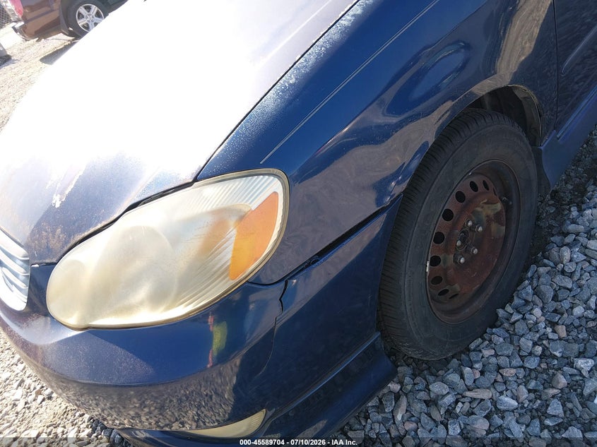 TOYOTA COROLLA 2004 VIN 1NXBR32E44Z280654