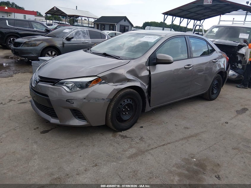 2016 Toyota Corolla, Левый бок, IAAI, VIN 2T1BURHE5GC545189 — фото 2