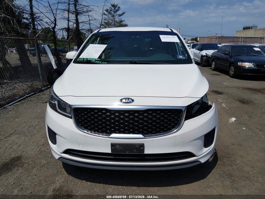 2016 Kia Sedona Lx VIN: KNDMB5C15G6188096 Lot: 45589789