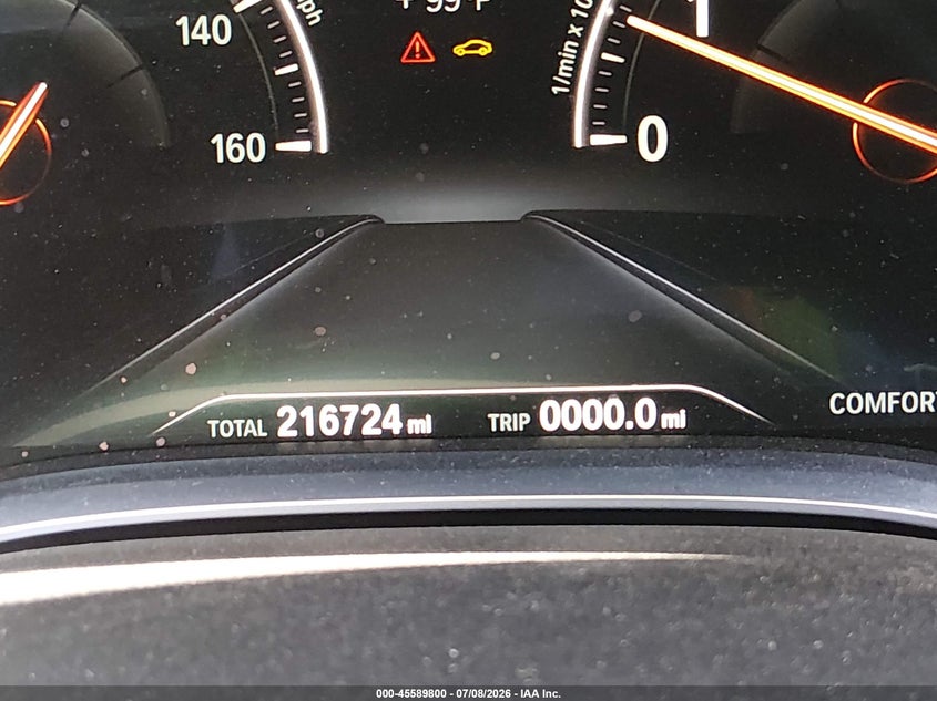 2017 BMW 740I VIN: WBA7E2C55HG739285 Lot: 45589800
