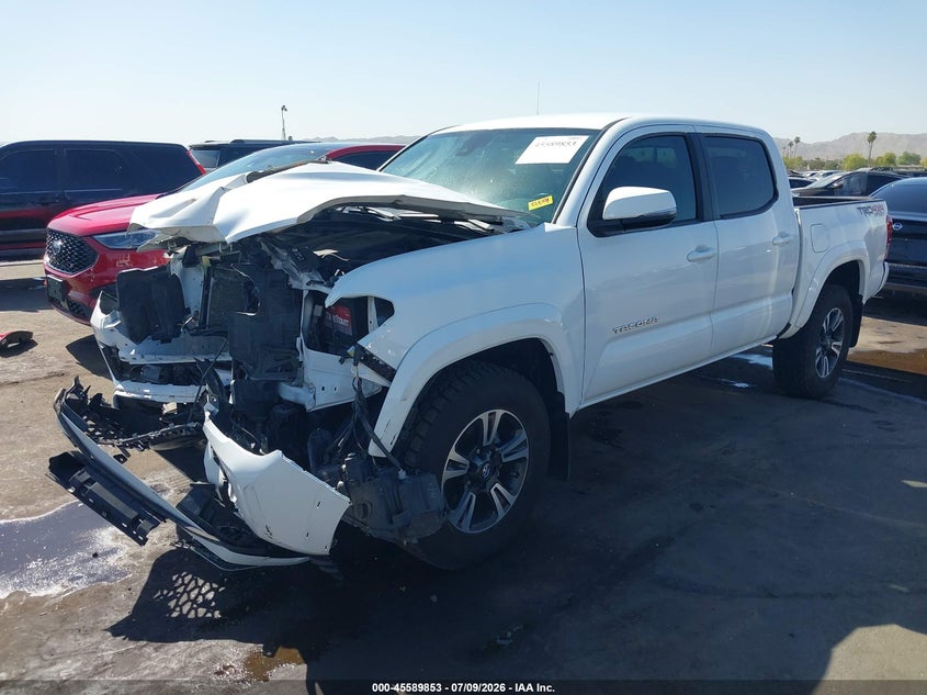 2019 Toyota Tacoma Trd Sport, Front & Rear, IAAI, VIN 3TMCZ5AN6KM217319 — photo 2
