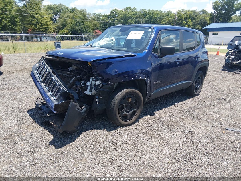 2018 Jeep Renegade, Удар спереди, IAAI, VIN ZACCJBAB4JPJ45704 — фото 2