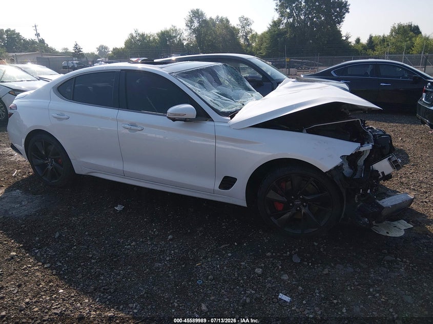 2022 Genesis G70 3.3T Awd VIN: KMTG54TE0NU090332 Lot: 45589989