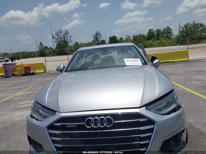 2021 Audi A4 Premium 40 Tfsi Quattro S Tronic VIN: WAUABAF41MA077665 Lot: 45590024