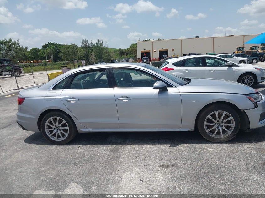 2021 Audi A4 Premium 40 Tfsi Quattro S Tronic VIN: WAUABAF41MA077665 Lot: 45590024
