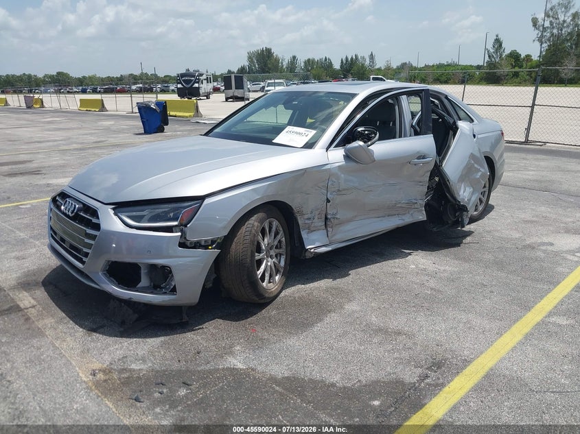 Vin: wauabaf41ma077665, lot: 46088401, audi a4 premium 40 tfsi quattro s tronic 20212