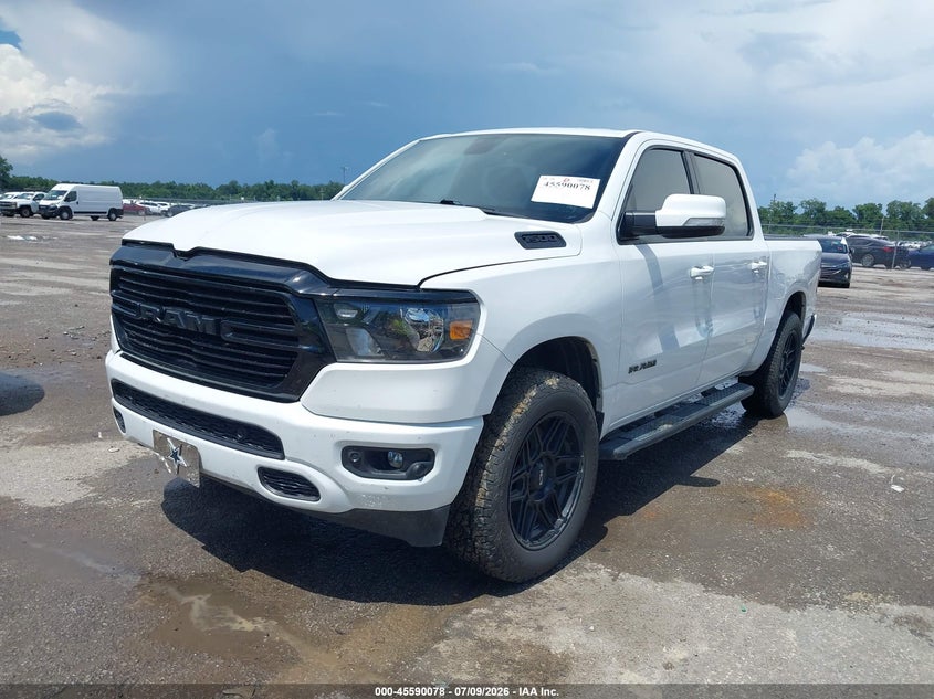 Vin: 1c6rrffg2ln283116, lot: 46088455, ram 1500 big horn  4x4 5'7 box 20202