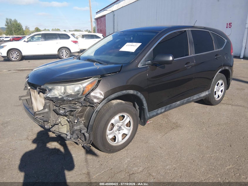 2014 Honda Cr-V Lx, Front End, IAAI, VIN 5J6RM3H38EL008004 — photo 2