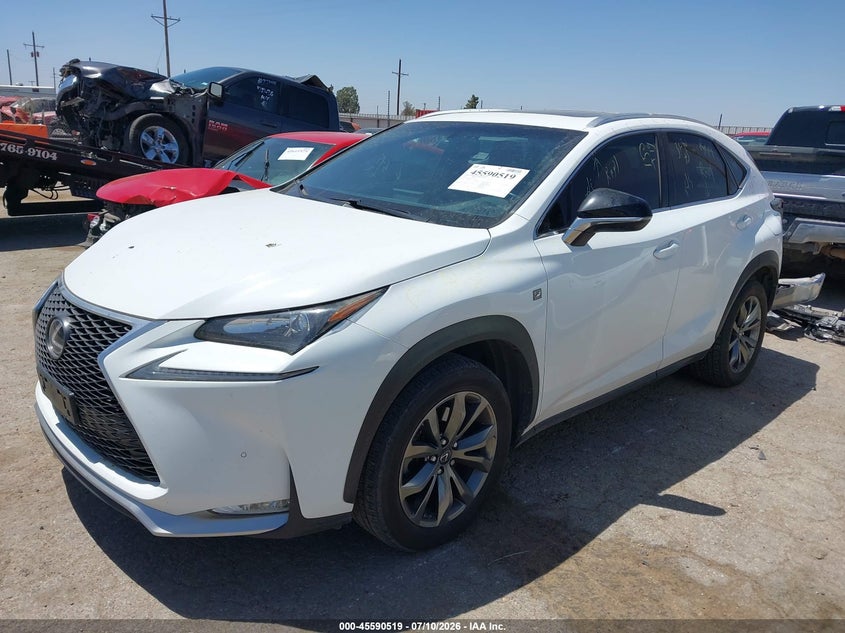 Vin: jtjbarbz6g2077537, lot: 46088896, lexus nx 200t f sport 20162