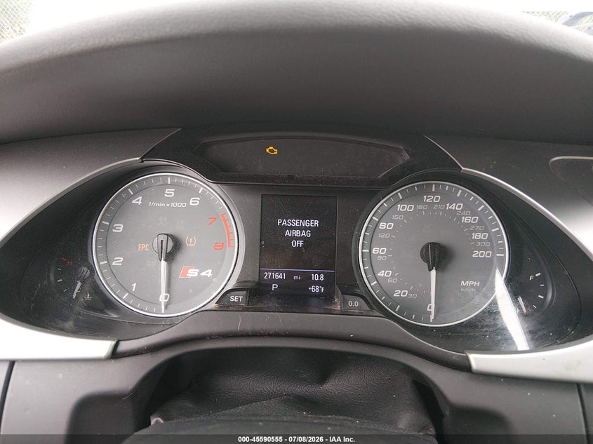 2010 Audi S4 3.0 Premium Plus VIN: WAUBGAFL4AA038125 Lot: 45590555