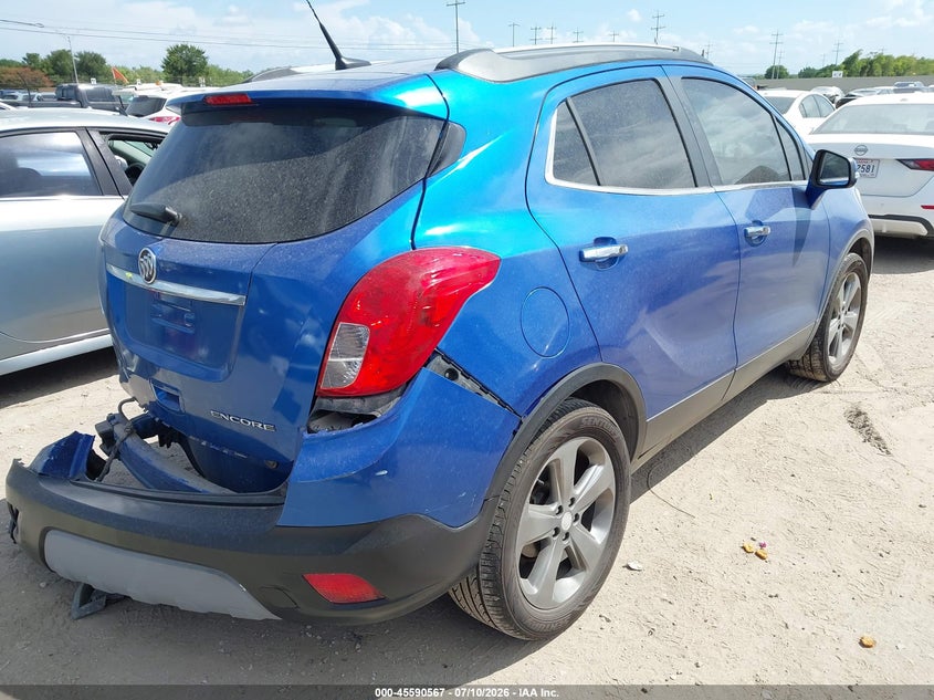 Vin: kl4cjbsb4eb607092, lot: 46088944, buick encore convenience 20144