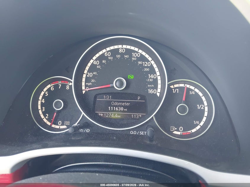 2014 Volkswagen Beetle 2.5L VIN: 3VWJP7AT9EM612992 Lot: 45590605