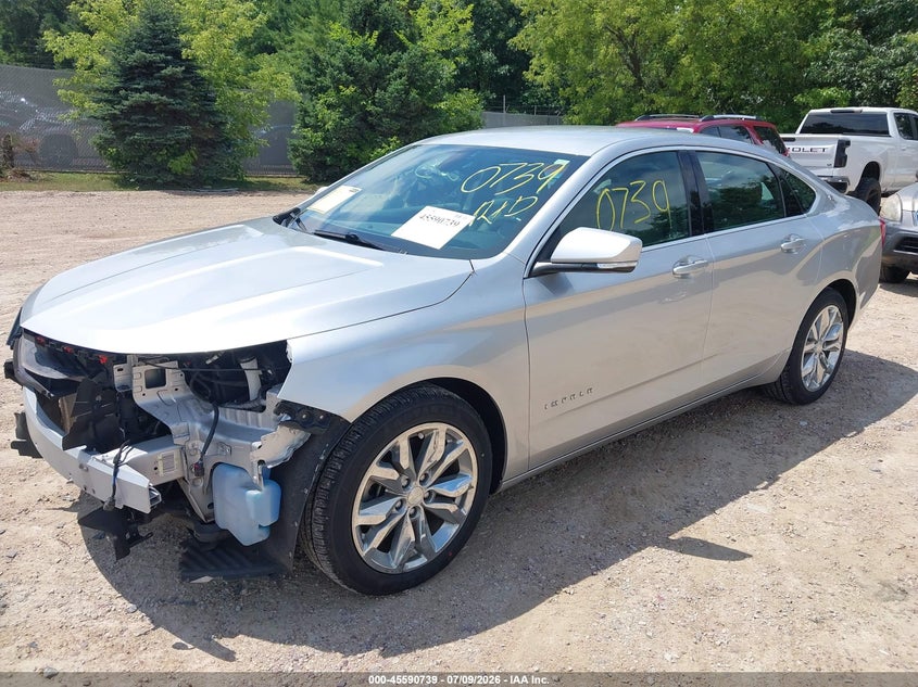 2017 Chevrolet Impala, Front End, IAAI, VIN 2G1105SA4H9140196 — photo 2