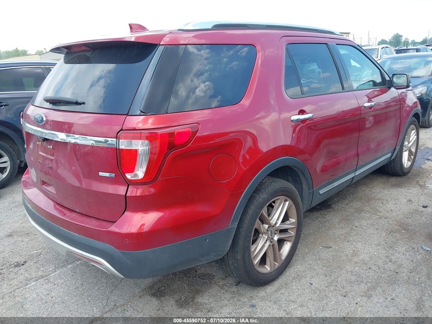 Vin: 1fm5k8fh5ggd18866, lot: 46089129, ford explorer limited 20164