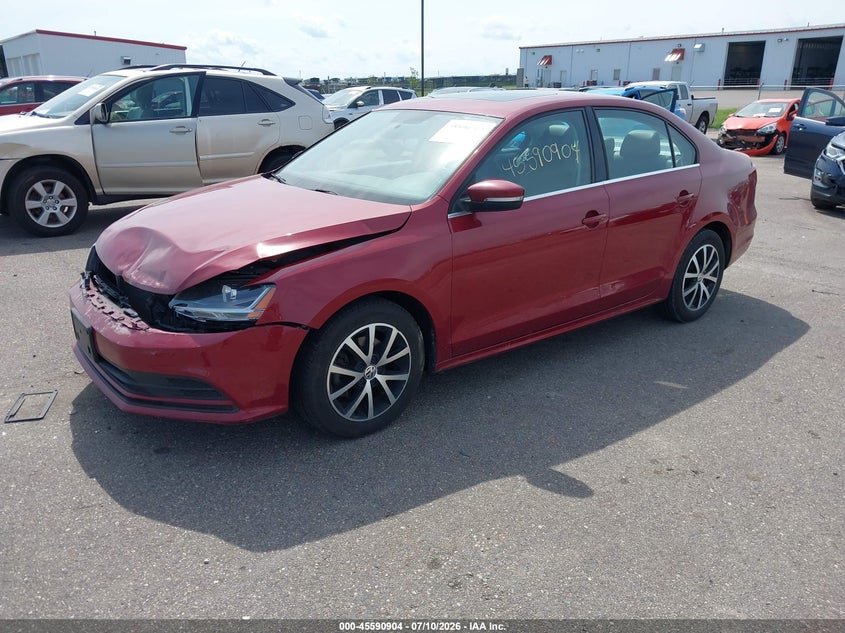 2017 Volkswagen Jetta, Удар спереди, IAAI, VIN 3VWDB7AJ4HM390215 — фото 2