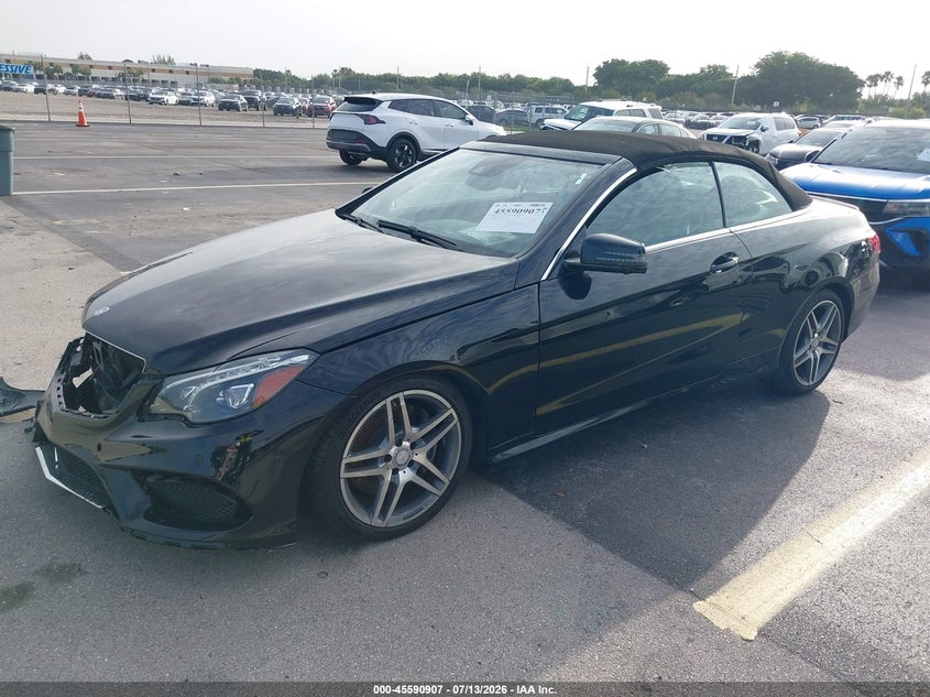 2015 Mercedes-Benz E-klasse, Left Front, IAAI, VIN WDDKK7DFXFF295596 — photo 2