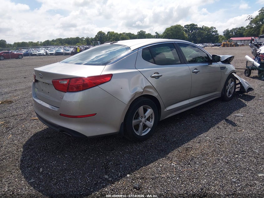 Vin: knagm4a77e5479322, lot: 46089290, kia optima lx 20144