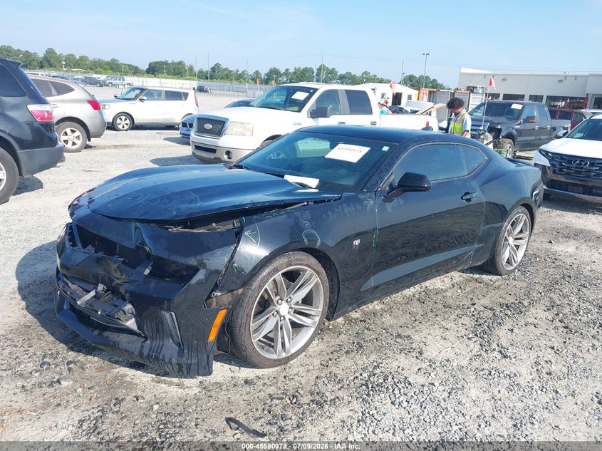 2018 Chevrolet Camaro, Удар спереду, IAAI, VIN 1G1FB1RX6J0105338 — фото 2