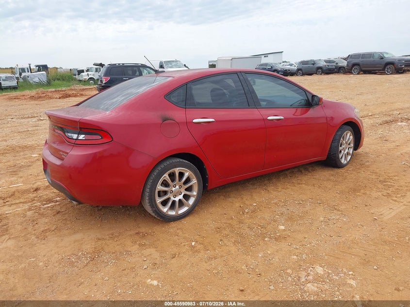 Vin: 1c3cdfch0dd156998, lot: 46089360, dodge dart limited 20134