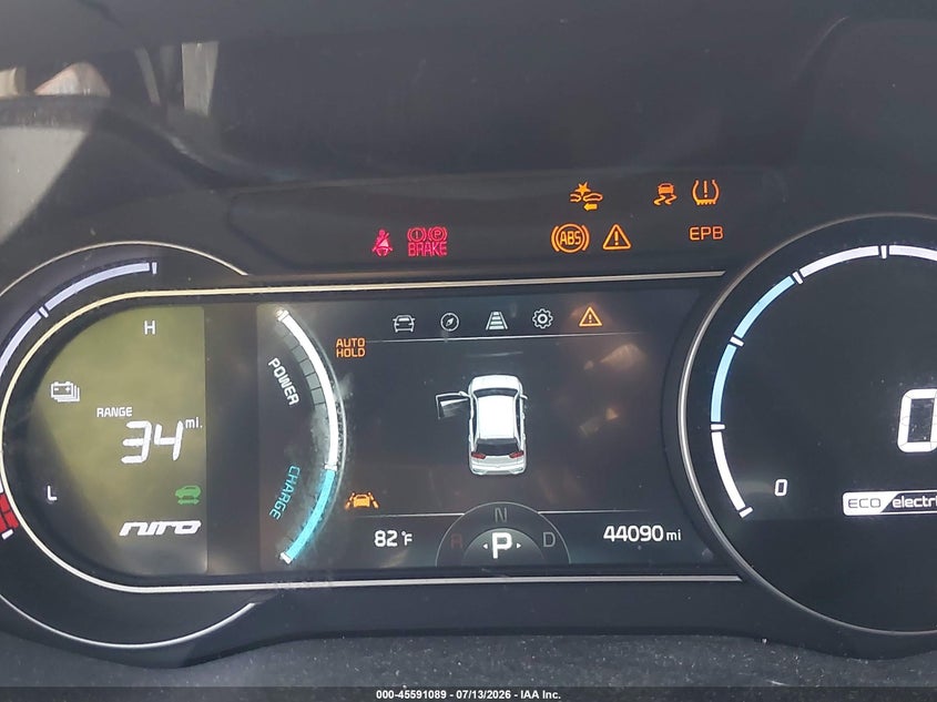 2022 Kia Niro Ev Ex VIN: KNDCC3LG5N5140912 Lot: 45591089