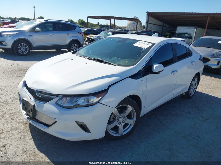 Vin: 1g1rc6s5xju153062, lot: 46089513, chevrolet volt lt 20182