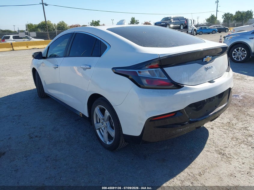 Vin: 1g1rc6s5xju153062, lot: 46089513, chevrolet volt lt 20183