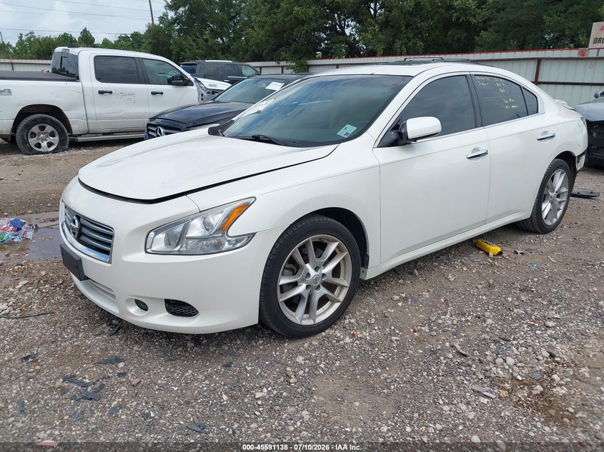 2013 Nissan Maxima, Rear, IAAI, VIN 1N4AA5APXDC831509 — photo 2