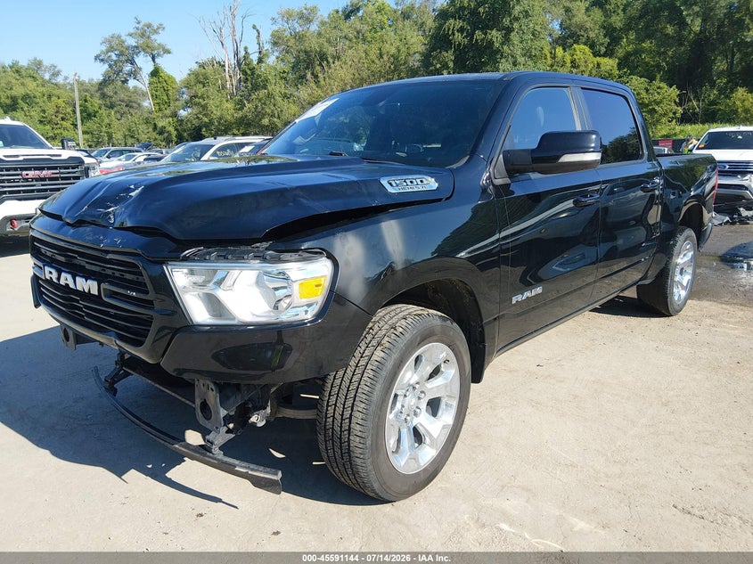Vin: 1c6srfft0ln403641, lot: 46089521, ram 1500 big horn  4x4 5'7 box 20202