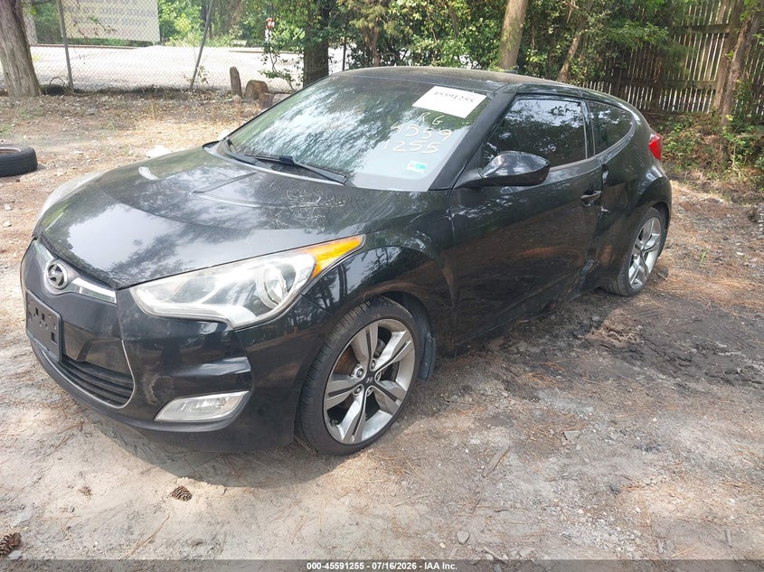 Vin: kmhtc6adxcu065505, lot: 46089632, hyundai veloster base w/black 20122