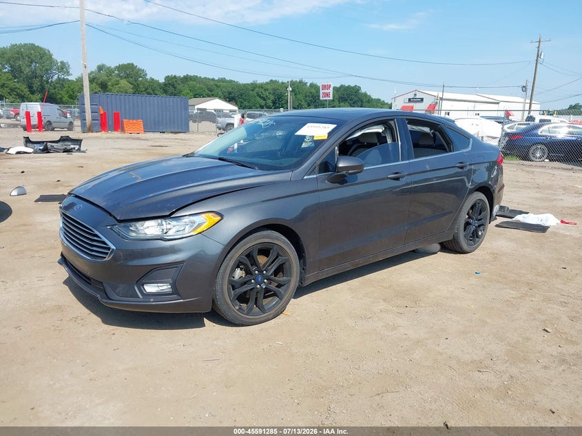 2019 Ford Fusion, Right Rear, IAAI, VIN 3FA6P0HD2KR163982 — photo 2