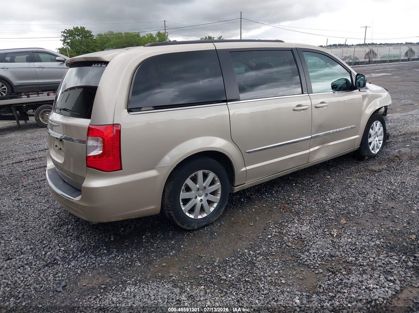 Vin: 2c4rc1bg7dr781741, lot: 46089678, chrysler town & country touring 20134