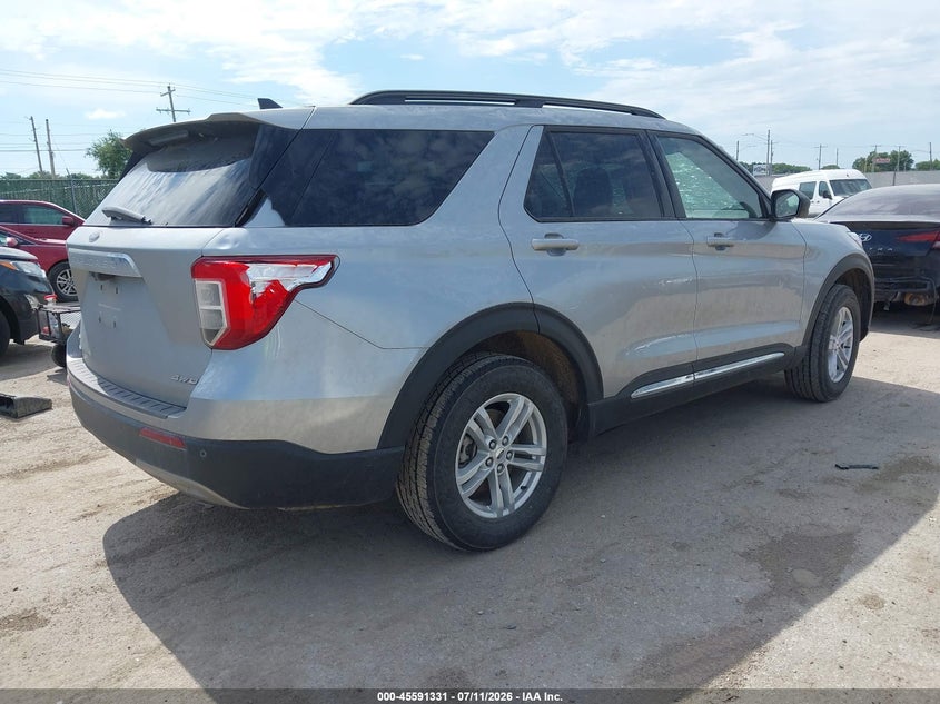 Vin: 1fmsk8dh7ngb90410, lot: 46089708, ford explorer xlt 20224