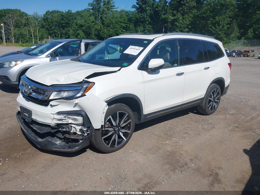2019 Honda Pilot, Front & Rear, IAAI, VIN 5FNYF6H08KB029579 — photo 2