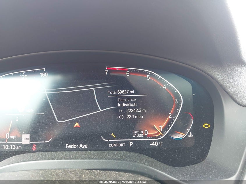 2020 BMW X3 xDrive30I VIN: 5UXTY5C02L9C76227 Lot: 45591469
