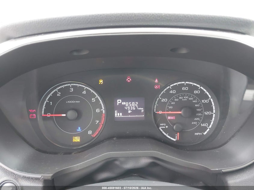 2019 Subaru Crosstrek 2.0I Premium VIN: JF2GTACCXK8324161 Lot: 45591603